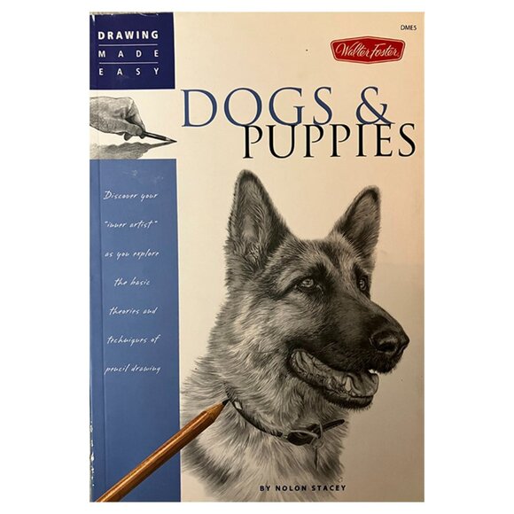 How to Draw Dogs and Puppies Art Book Drawing Made Easy by Nolan Stacey - Picture 1 of 8